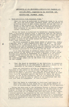 "Amendments of the MMTB Act 1918 (No. 2995) suggested by the MMTB"