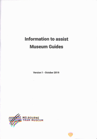 "Information to assist Museum Guides - Vol 1 - Oct. 2019"