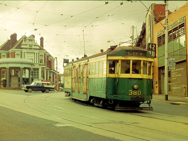 W2 380, at the intersection of High St and Mont Albert Road Kew