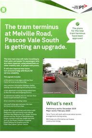 "The tram terminus at Melville Road, Pascoe Vale South is getting an upgrade."