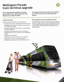 "Wellington Parade tram terminus upgrade"
