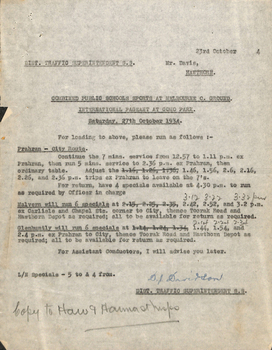 "Combined Public Schools Sports at Melbourne C. Ground & International Pageant at Como Park"