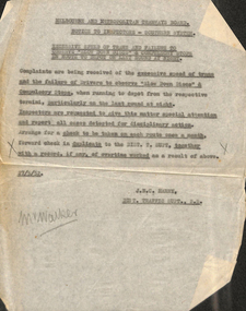 "Notice to Inspectors - Southern System"