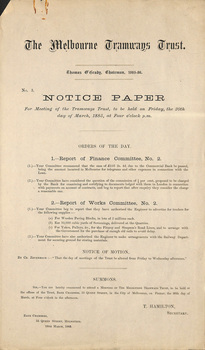 "Notice Papers"