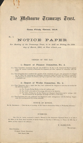 "Notice Papers"