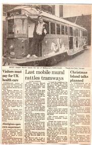 "Last mobile mural rattles tramways"