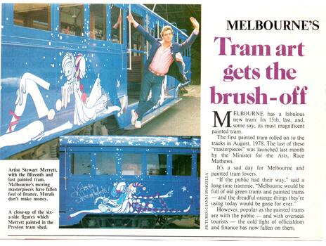 "Melbourne's Tram art gets the brush-off"