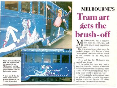 "Melbourne's Tram art gets the brush-off"
