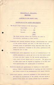 "Tramway Board - Lighting of the Board's cars - Particulars of the Board's requirements"