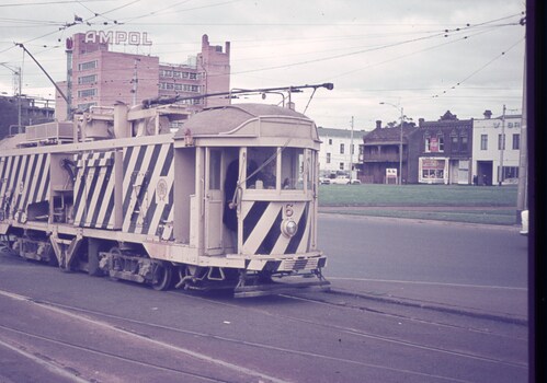 track cleaning tram No. 6 