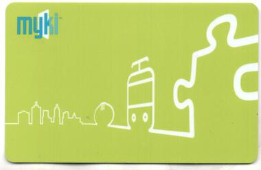 Myki rechargeable tickets, smart card,