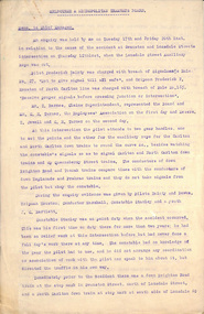 Document - Report, Melbourne & Metropolitan Tramways Board (MMTB), 24/01/1922 12:00:00 AM