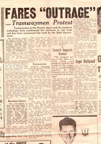 "Fares 'Outrage' - Tramwaymen protest"