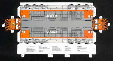 Ephemera - Cardboard Model, V/Line, late 1990's?