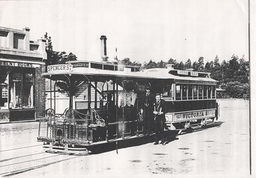 cable car set at the Victoria St terminus,