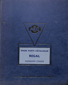 "AEC Spare Parts Catalogue REGAL Passenger Chassis"