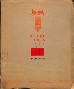 "Leyland Spare Parts List - Tiger OPS4/1"