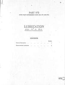 "Lubrication data for AEC Mk VI bus"