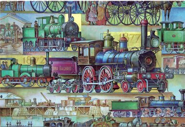 Transport Mural at the Southern Cross Station