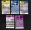 Set of five Scratch type tickets,