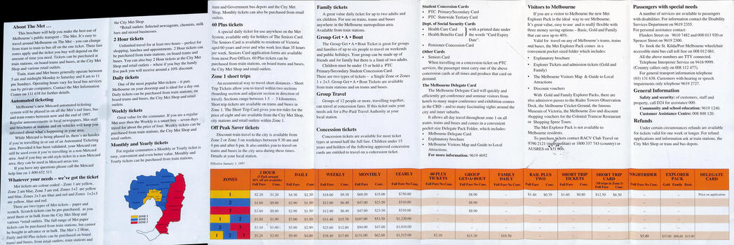 "City and Suburbs Travel Guide" - 1994 - inside