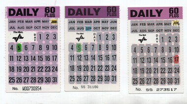 Set of  Daily 60 plus Scratch tickets