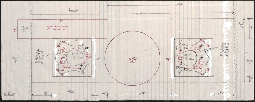 layout for a conductors bell in MMTB bus No. 165