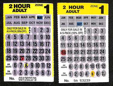 Set of two scratch tickets