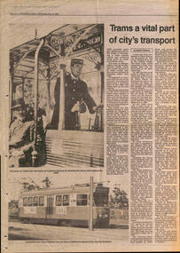 "Trams a vital part of City's transport"