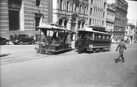 Cable tram shunting at Market St