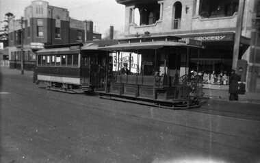 Cable car 593 at Collingwood terminus.
