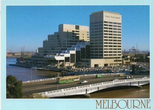 Spencer St bridge with a tram