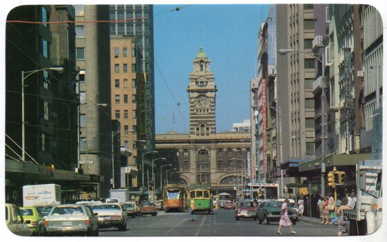 Elizabeth St looking south from Collins St