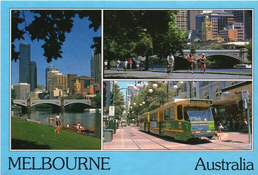 three photos of Melbourne scenes