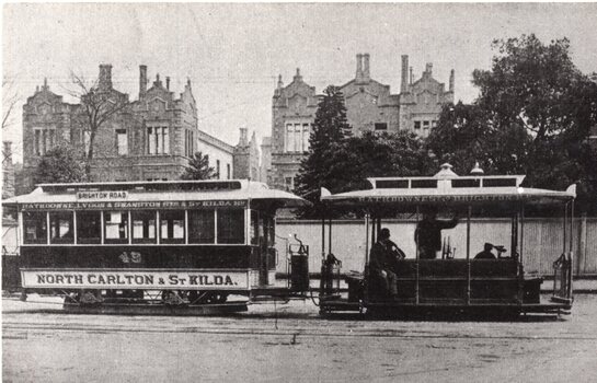 Cable tram - Swanston St - Melbourne Hospital