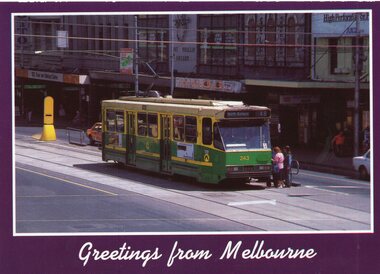 A class 243 (Route 48, North Balwyn) in Flinders St at Swanston St.