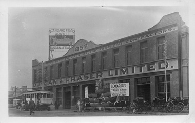 Adelaide factory of Duncan & Fraser with a HTT tramcar body