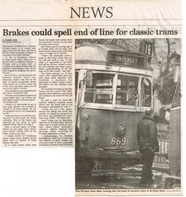 "Brakes could spell the end of line for classic trams"
