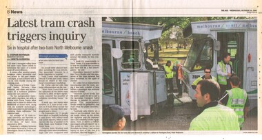 "Latest tram crash triggers inquiry"