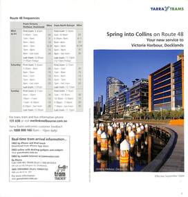 "Spring into Collins on Route 48 - Your new service to Victoria Harbour, Docklands"