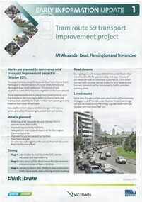 "Tram route 59 transport improvement project"