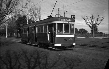 Set of 2 - Maximum Traction bogie trams Dandenong Road.