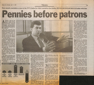 "Pennies before patrons"