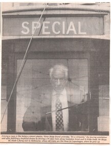 Victor Borge driving a W class tram.