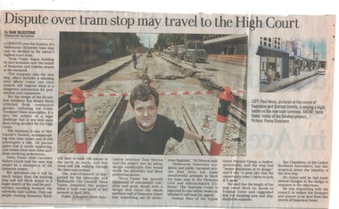 "Dispute over tram stop may travel to the High Court"