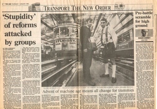 "Transport: The New Order", "Stupidity of reforms attacked by groups"