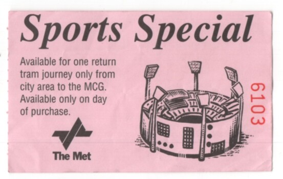 Met Ticket - Sports Special Ticket