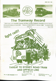 "The Tramway Record - Vol 54, No. 1 March 1989"