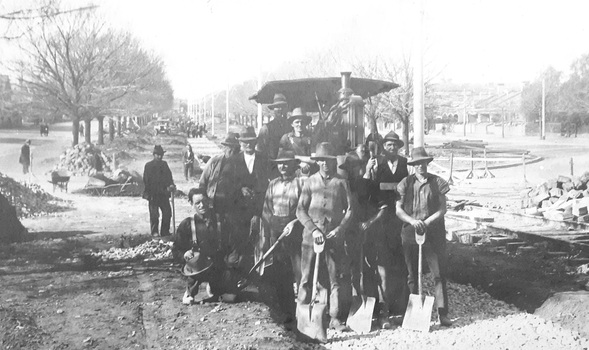 construction of the Victoria Parade