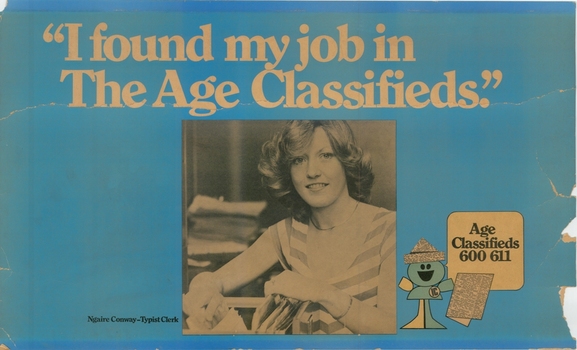 "I found by job in the Age Classifieds"